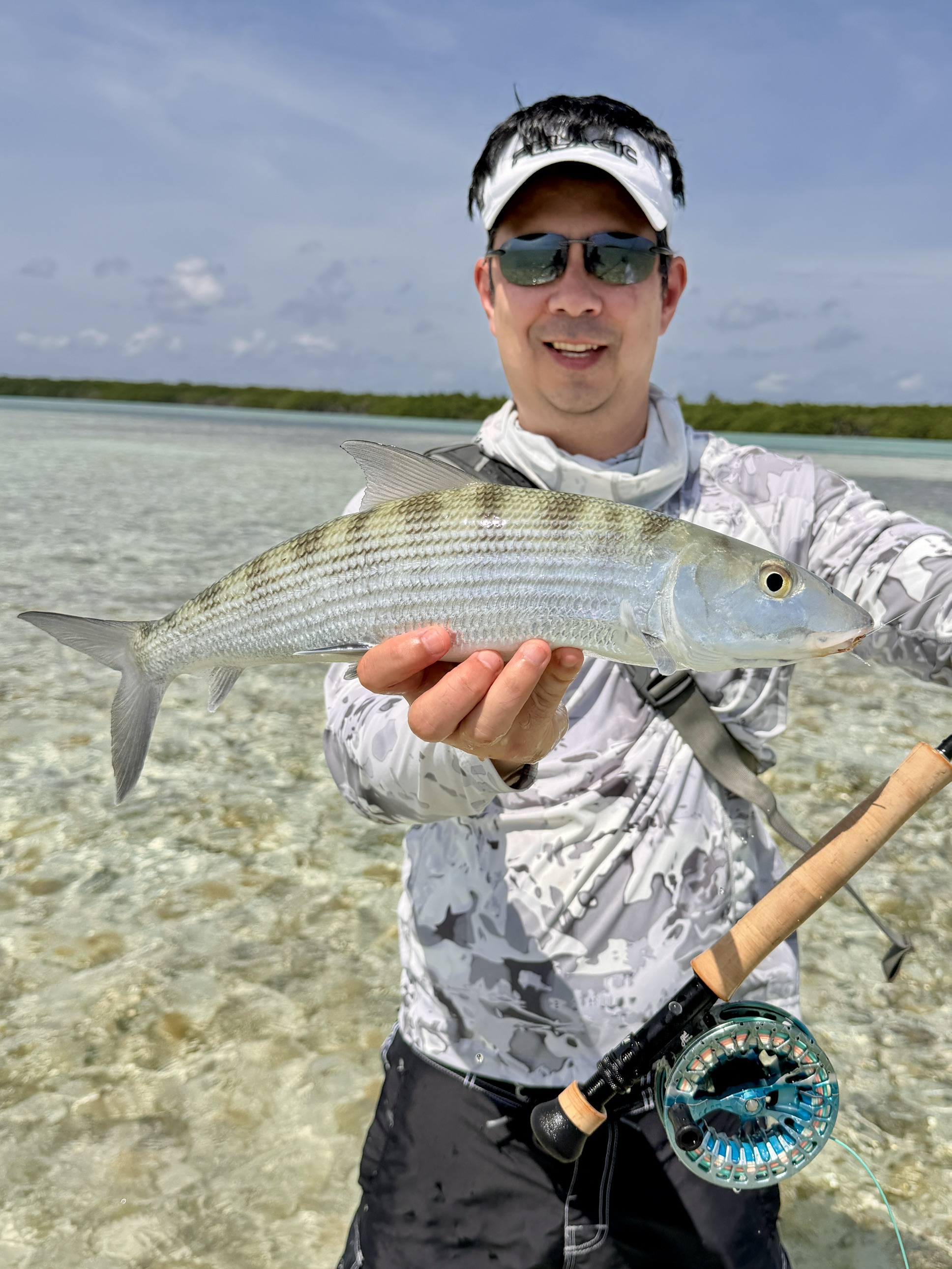 A good sized  Bonefish at Turneffe Atoll