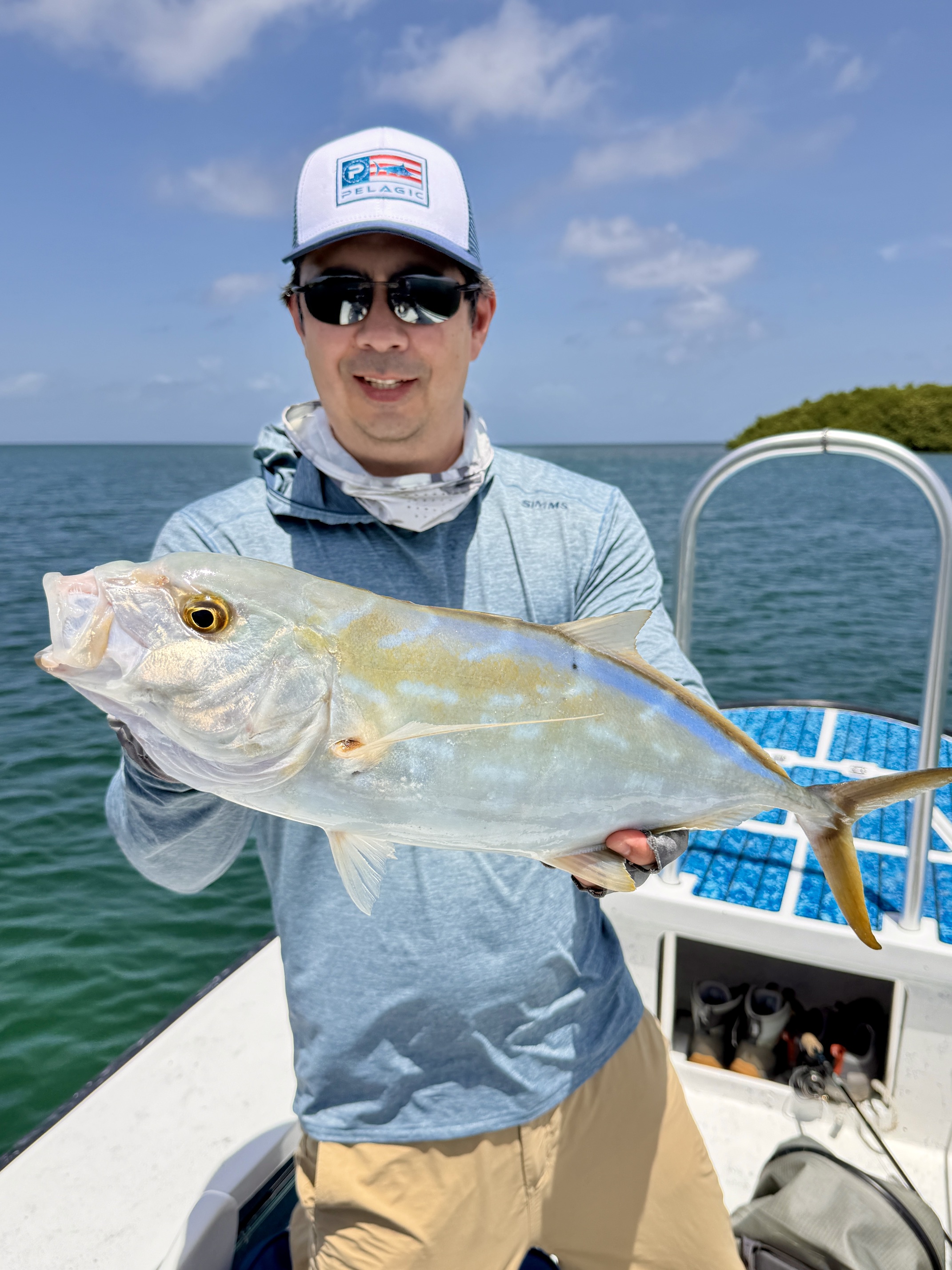 Beautiful Bar Jack caught on a Yo Zuri Crystal Minnow