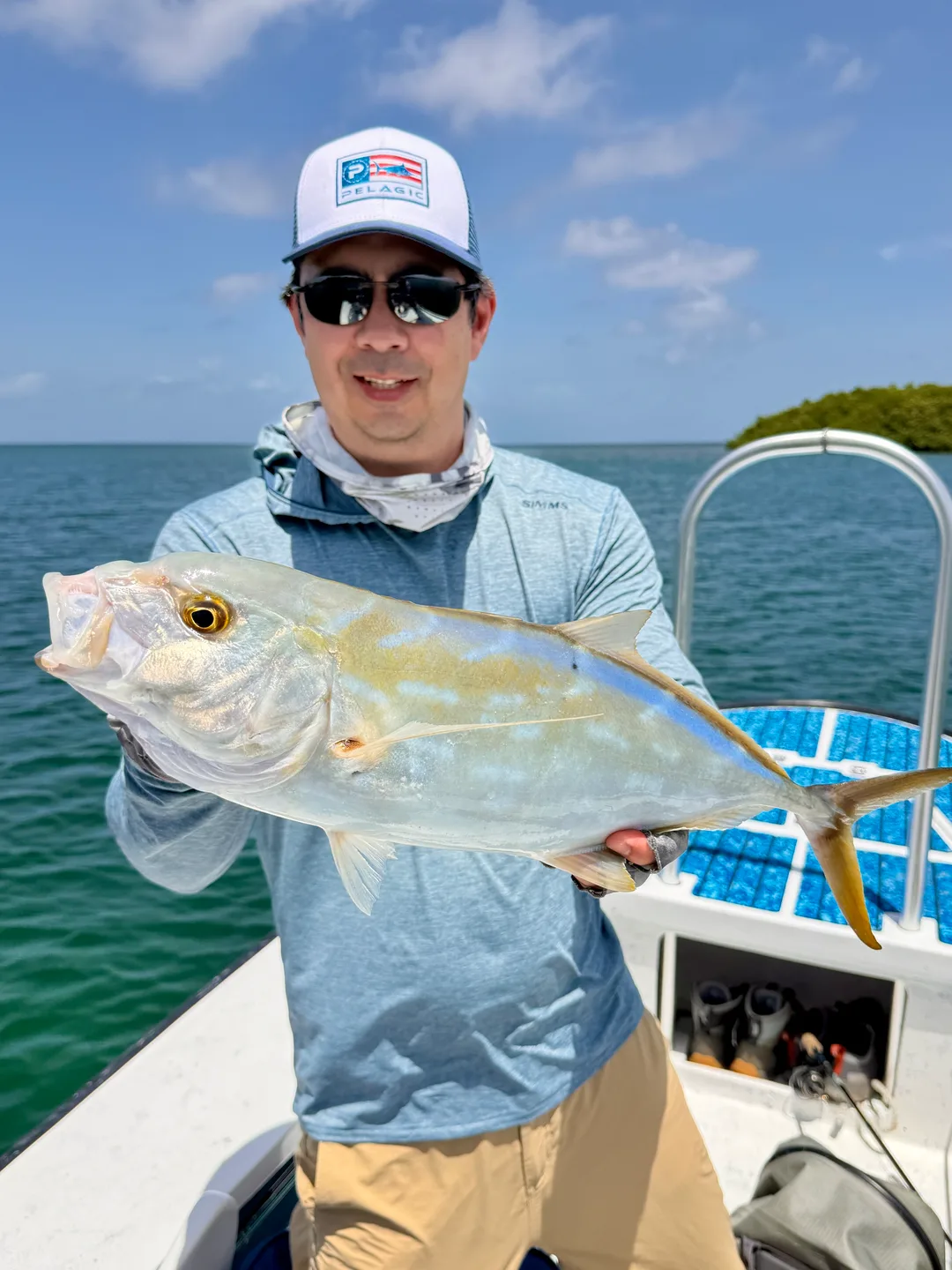 Beautiful Bar Jack caught on a Yo Zuri Crystal Minnow