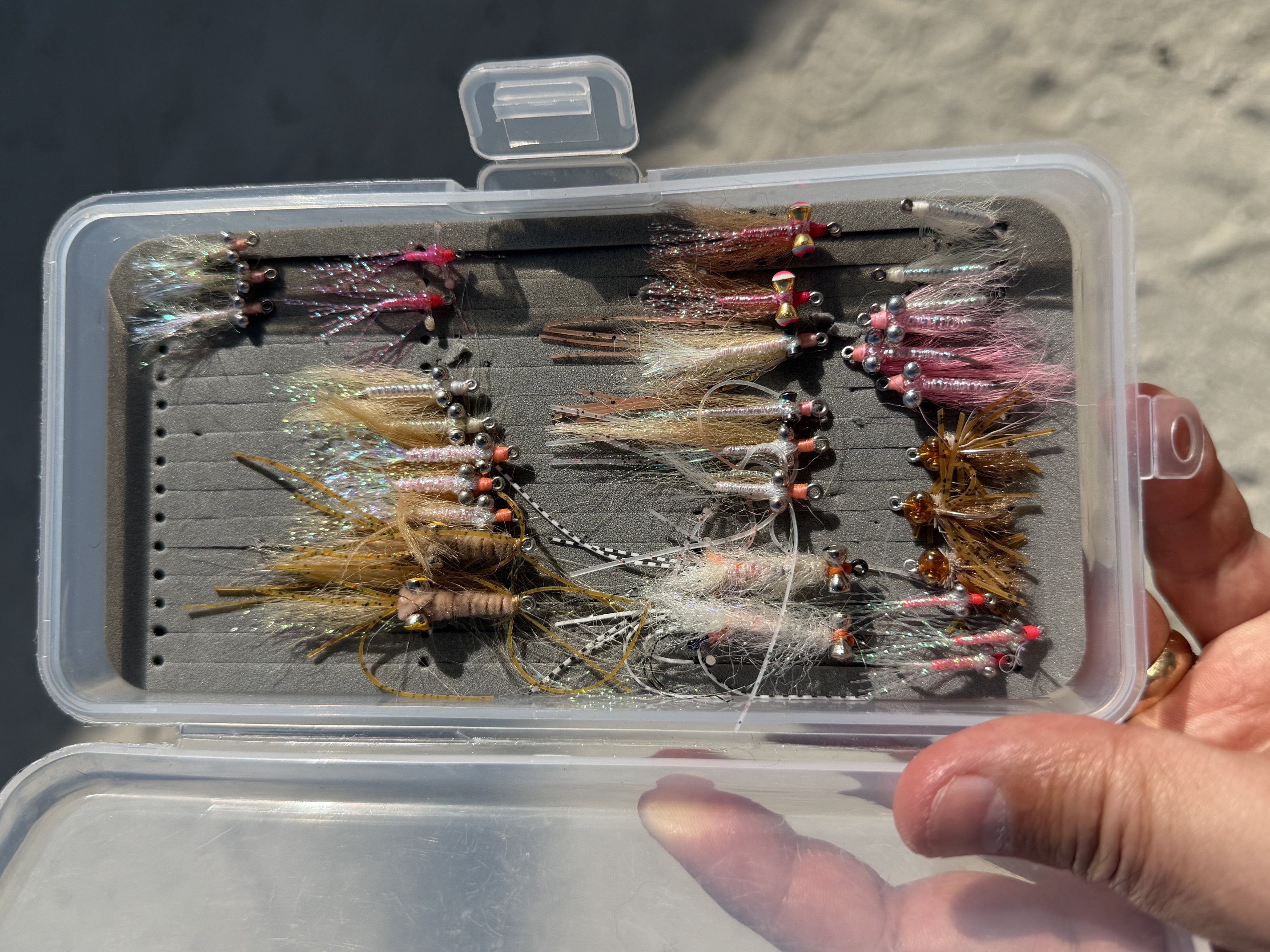 Fly selections for Bonefish